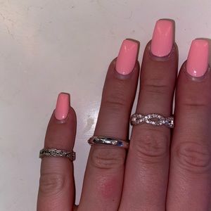 super cute silver rings that match with every outfit!